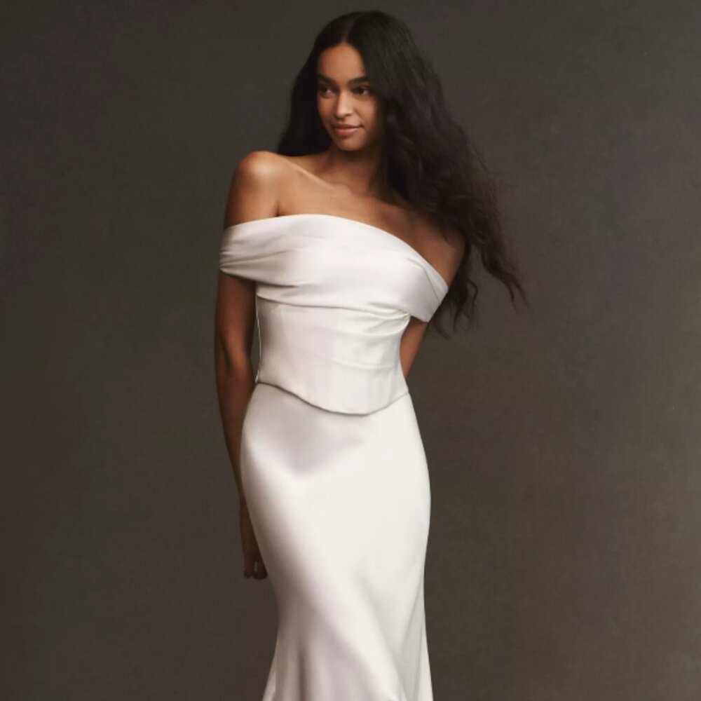 Watters Donovan Off-The-Shoulder Satin Corset - NWT